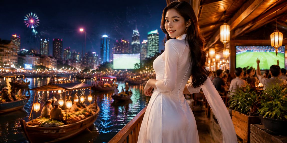 Người dùng Đà Lạt truy cập nền tảng cá cược 5630 trên điện thoại khi mặc áo dài truyền thống